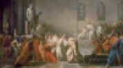 "La morte di Giulio Cesare" opera del pittore neoclassico Cammuccini