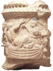 Urna funeraria di calcare di Aurisina proveniente da Aquileia I sec d.C.