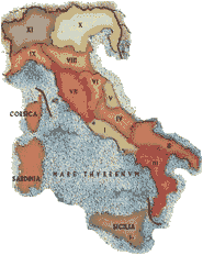 Le Regioni Italiane ieri. Da www.novaroma.org